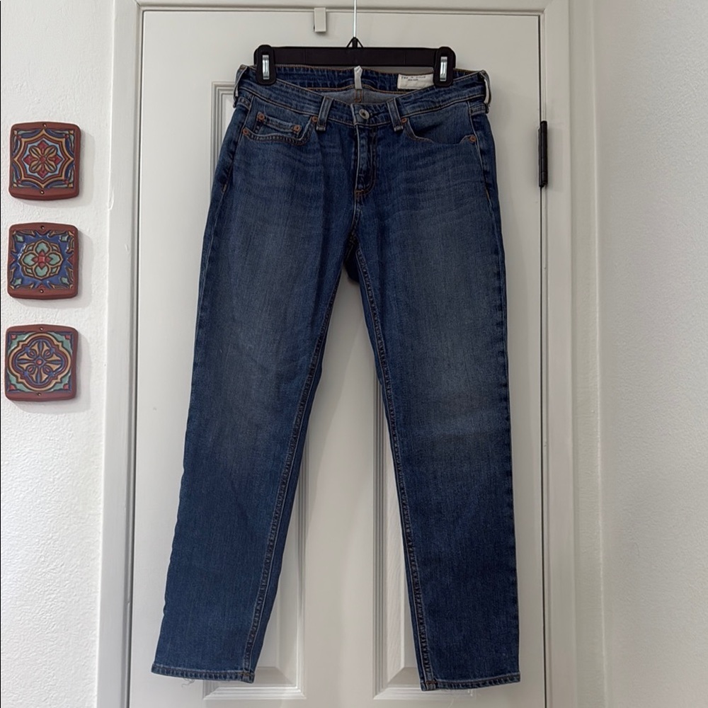 Rag & Bone Blue Boyfriend Jeans